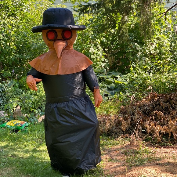 Plague doctor inflatable comedy Halloween costume - Picture 2 of 13